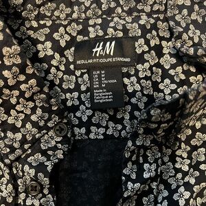 H&M floral casual button down.